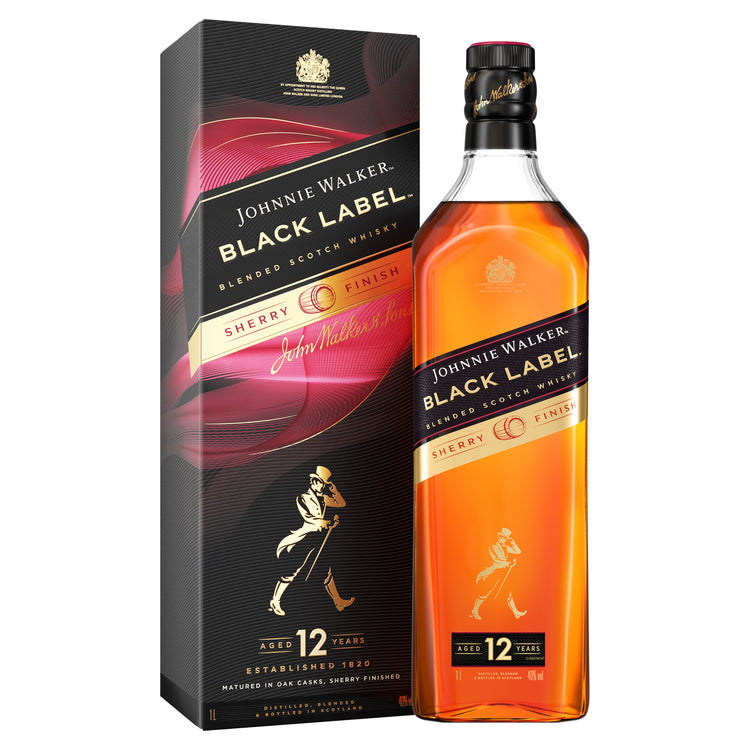 Johnnie Walker Black Label Sherry Finish Blended Malt Scotch Whisky, 70cl