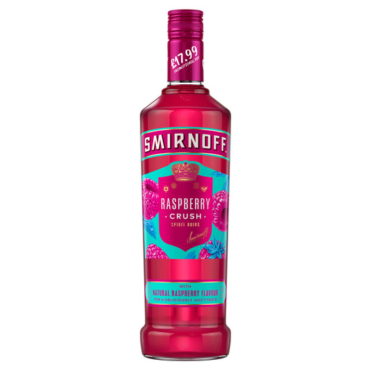 Smirnoff Raspberry Crush Spirit Drink, 70cl