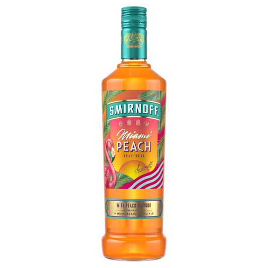 Smirnoff Miami Peach Spirit Drink, 70cl
