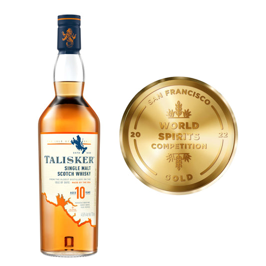 Talisker 10 Year Old Single Malt Scotch, 70cl